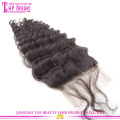 Qingdao factory supply remy lace front closure 100% brazilian Human hair lace closure with baby hair